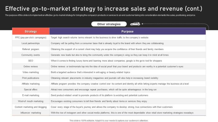 Auto Industry Business Plan Effective Go To Market Strategy To Increase ...